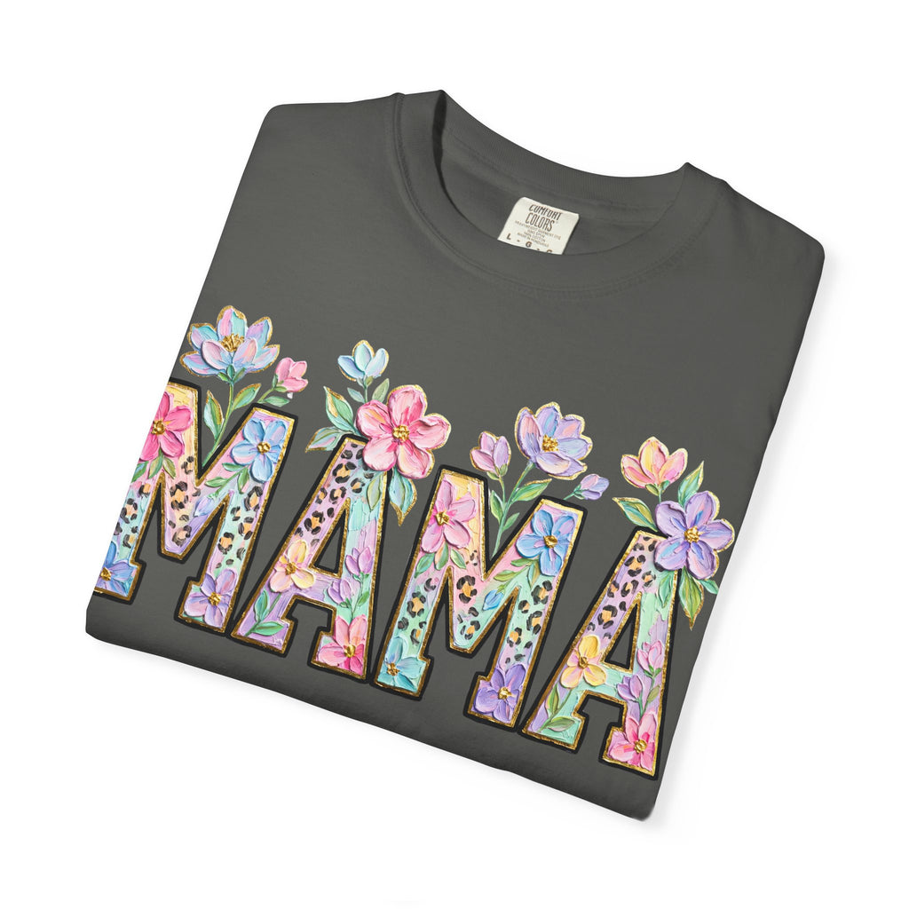 Mama Floral T-Shirt — Mother's Day Garden Letter Tee