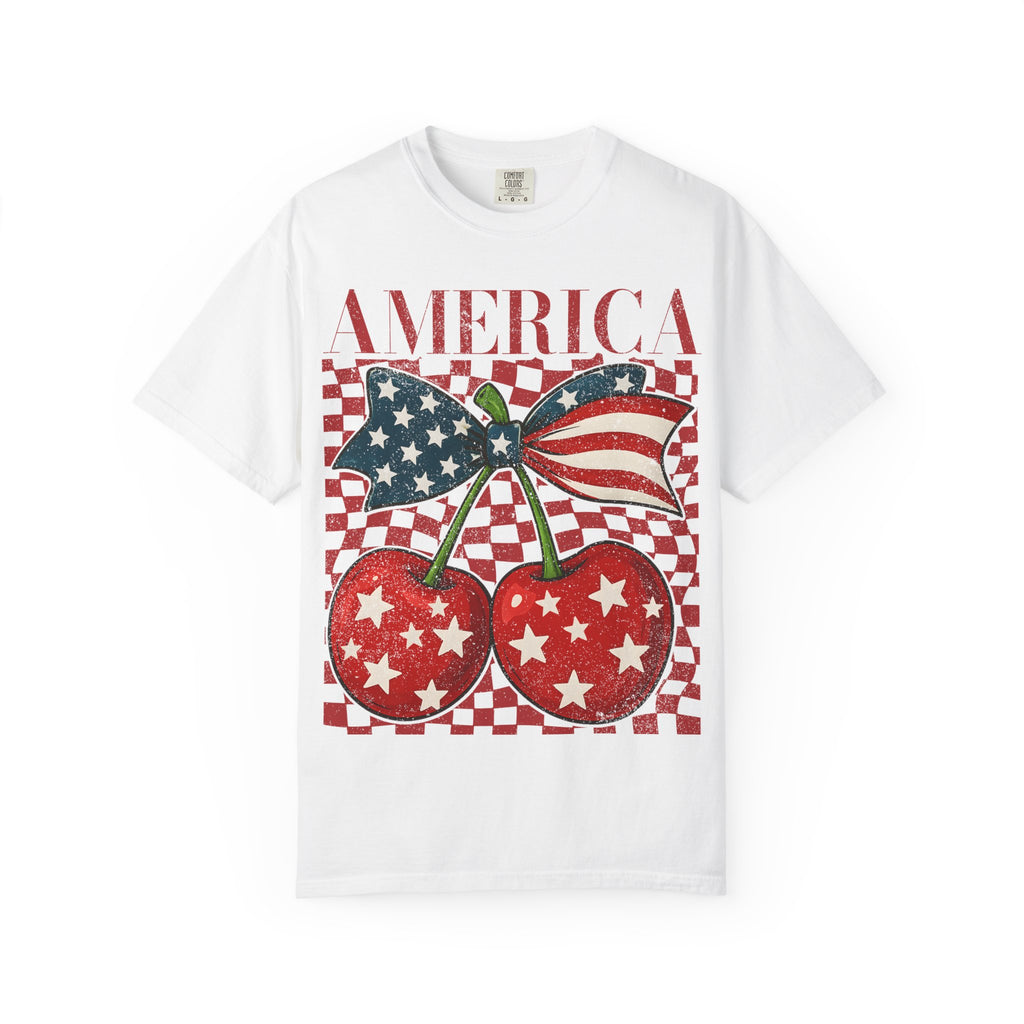 America Cherry Flag T-Shirt