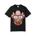 Cowgirl Cow T‑Shirt — Cute Cow with Pink Hat & Heart Sunglasses