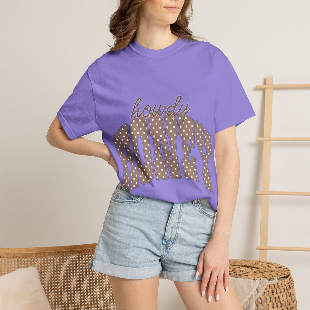 Howdy Honey T-Shirt — Retro Polka Dot Western Tee