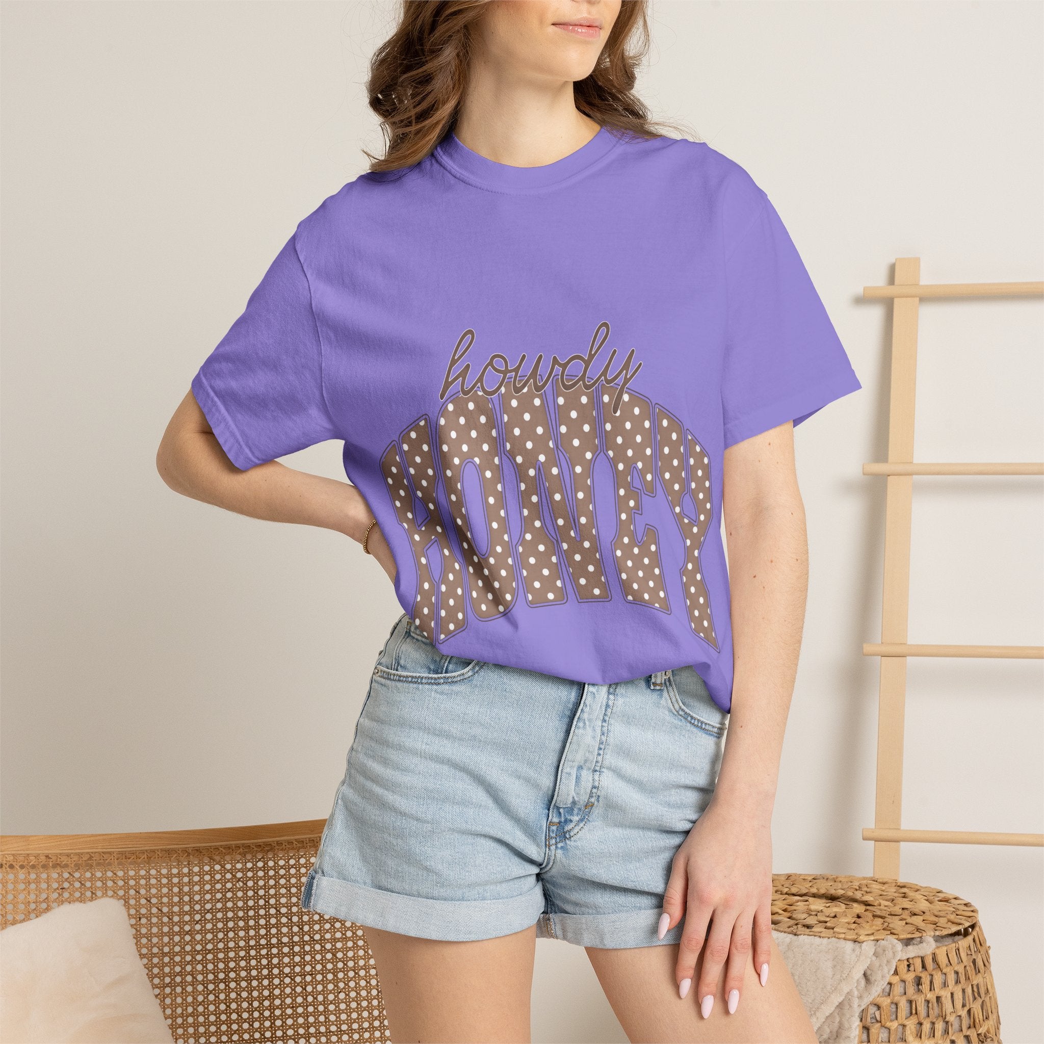 Howdy Honey T-Shirt — Retro Polka Dot Western Tee