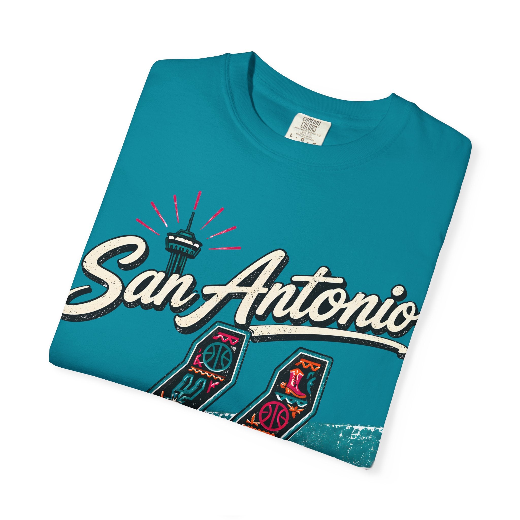 San Antonio Spurs Retro Skyline T-Shirt