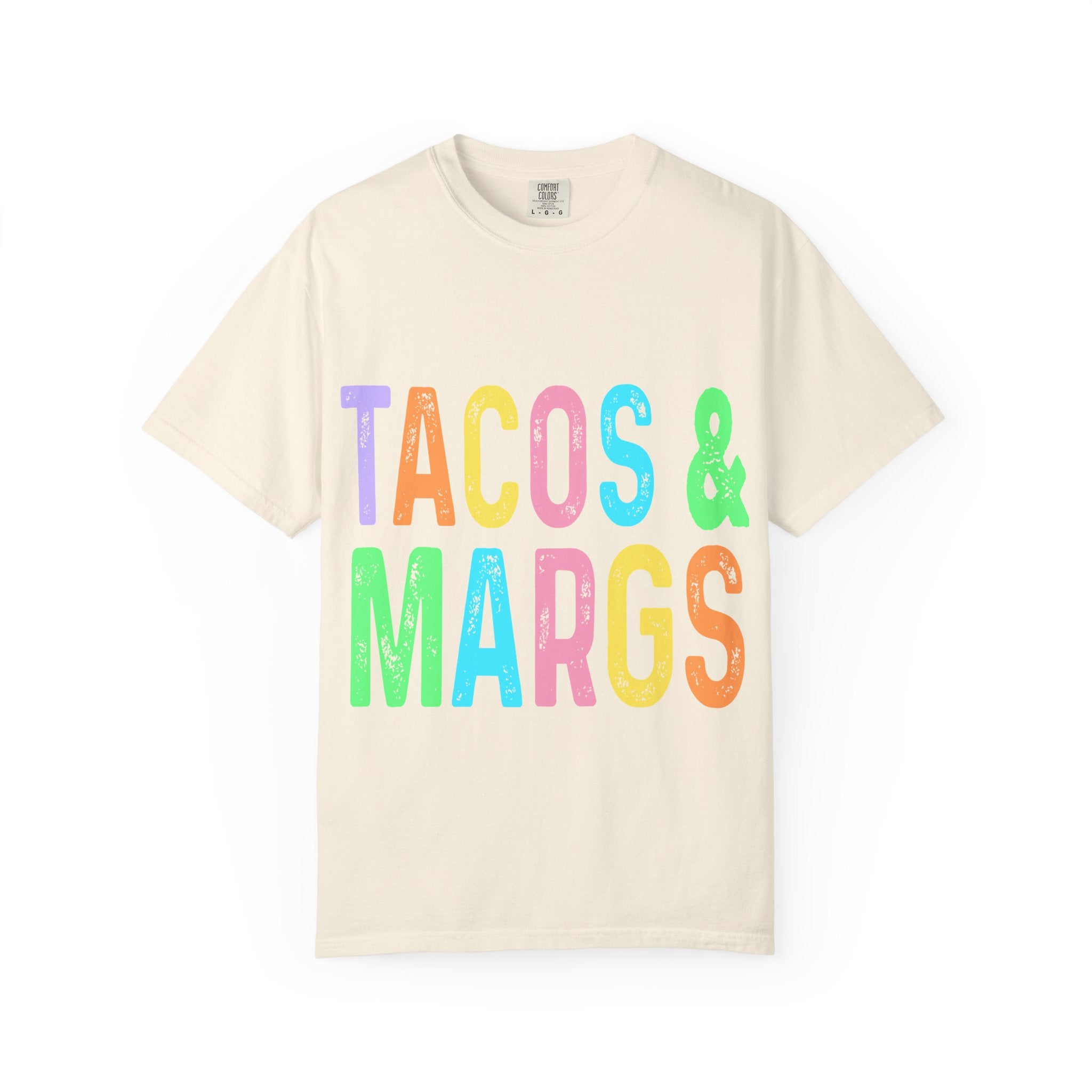 Tacos & Margs T-Shirt — Colorful Fiesta Graphic Tee