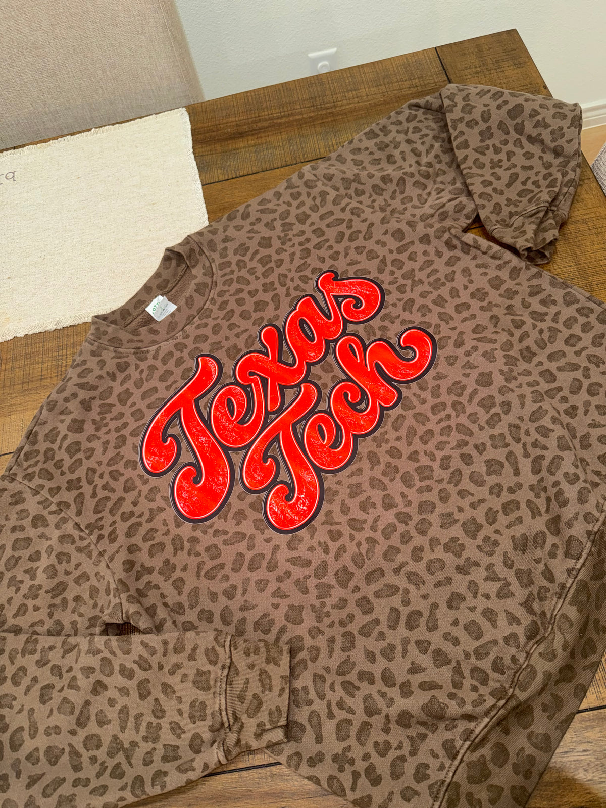 Texas Tech Leopard Sweater