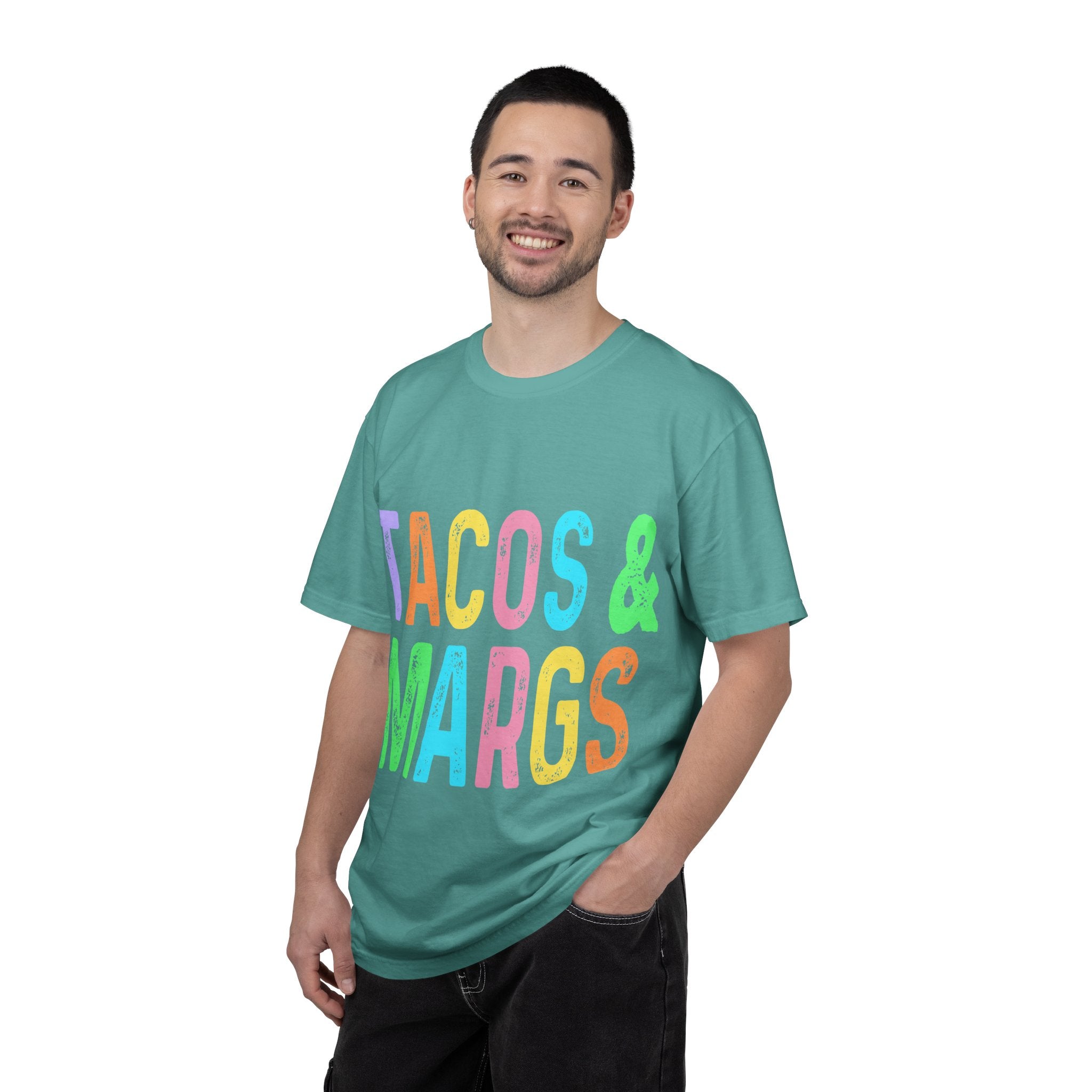 Tacos & Margs T-Shirt — Colorful Fiesta Graphic Tee