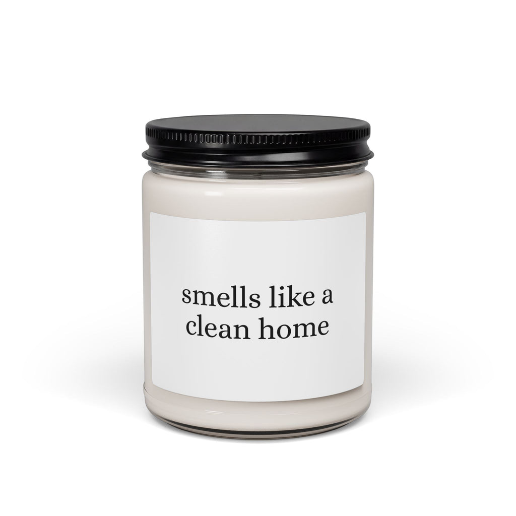 Smells Like a Clean Home Soy Candle — 9oz Scented Jar