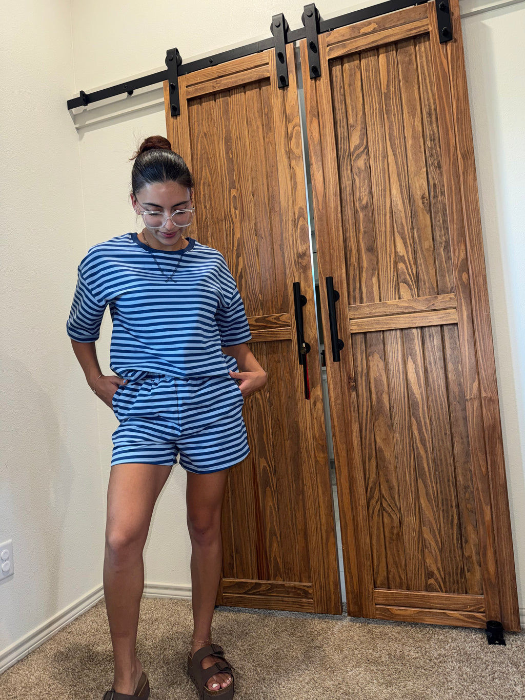 Blue Striped Set