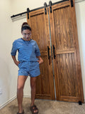 Blue Striped Set