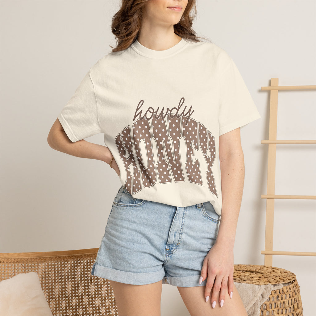 Howdy Honey T-Shirt — Retro Polka Dot Western Tee