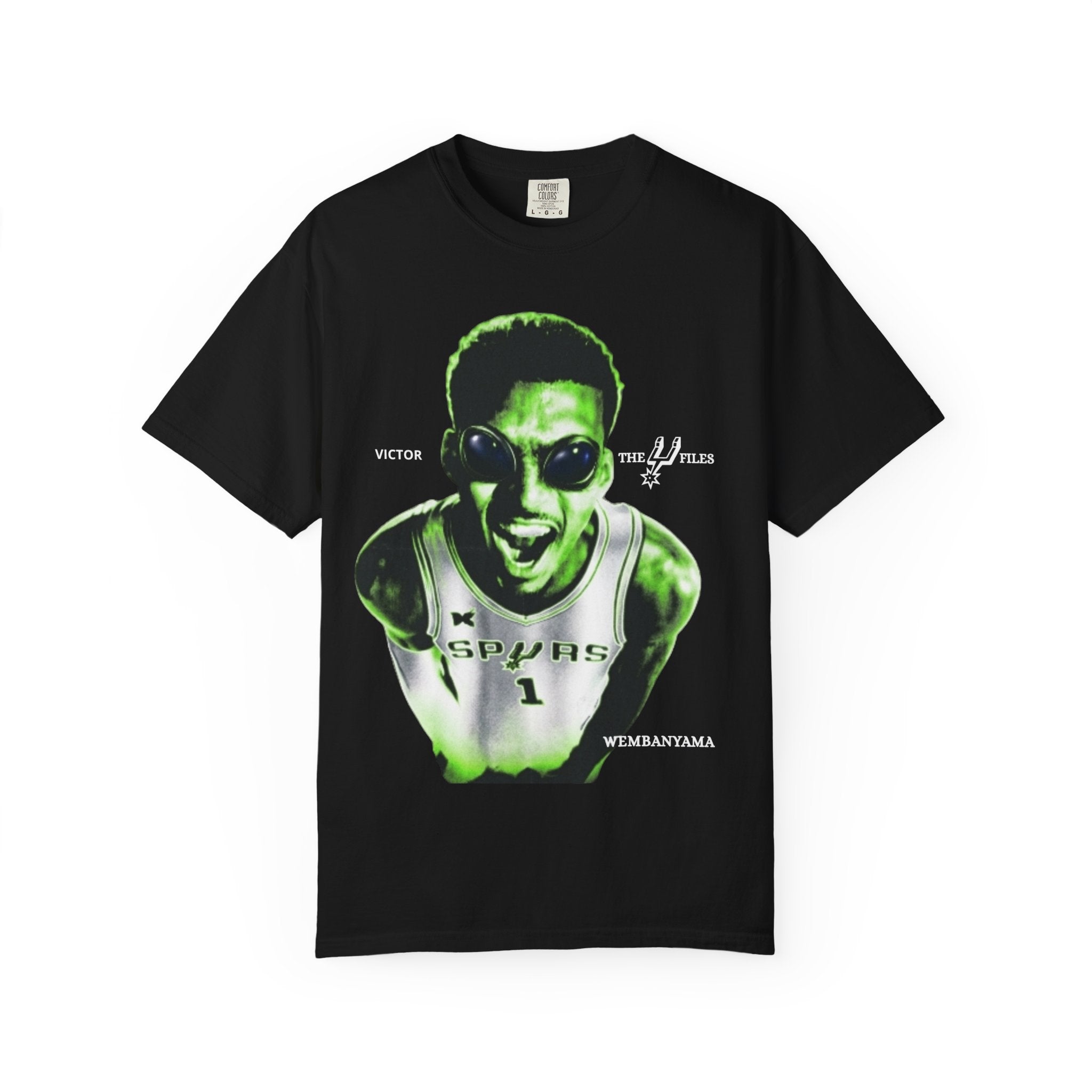Graphic T-Shirt — WEMBY Neon Green Retro Sports Portrait