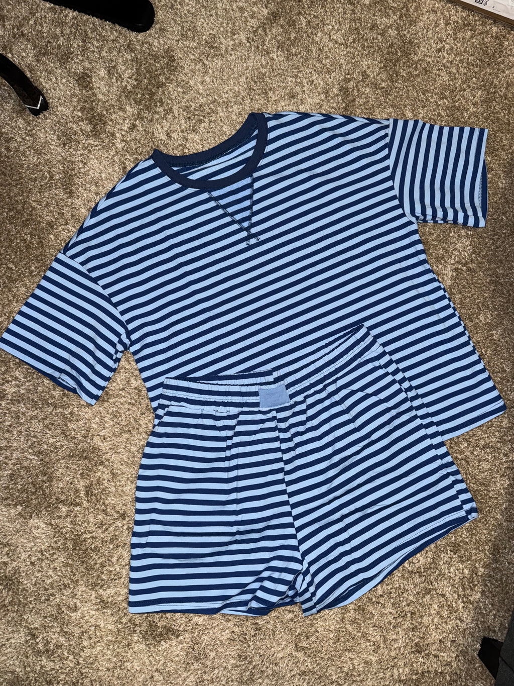 Blue Striped Set