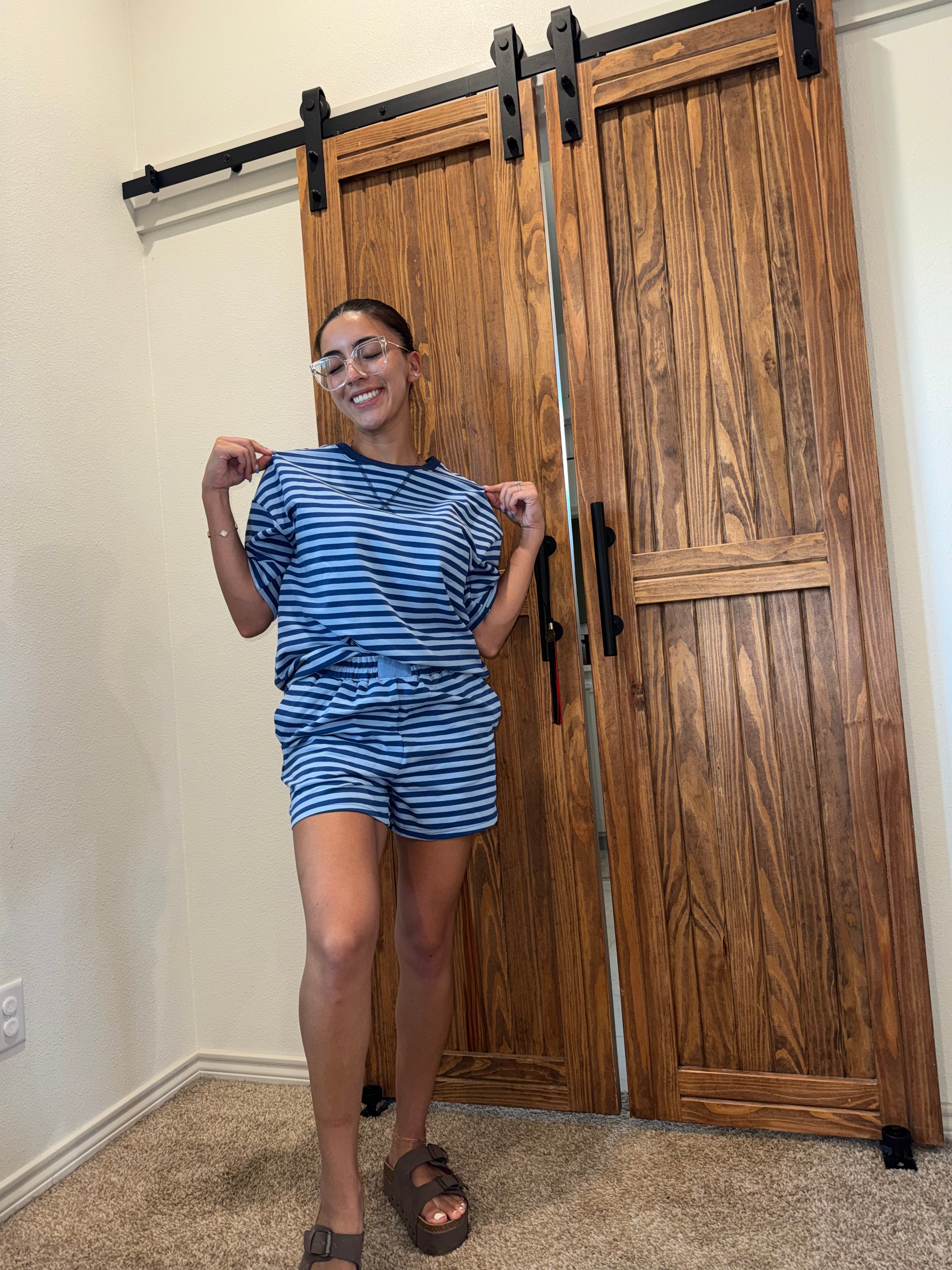 Blue Striped Set