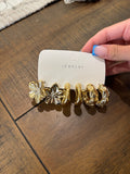 Gold Earrings 3 Pack